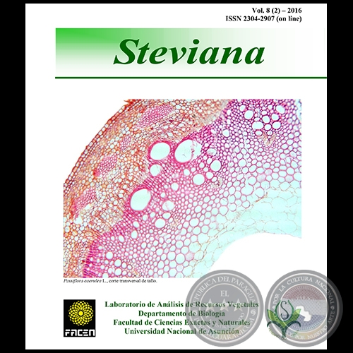 REVISTA STEVIANA - VOLUMEN 8 (2) - AO 2016 - Publicacin del Herbario FACEN